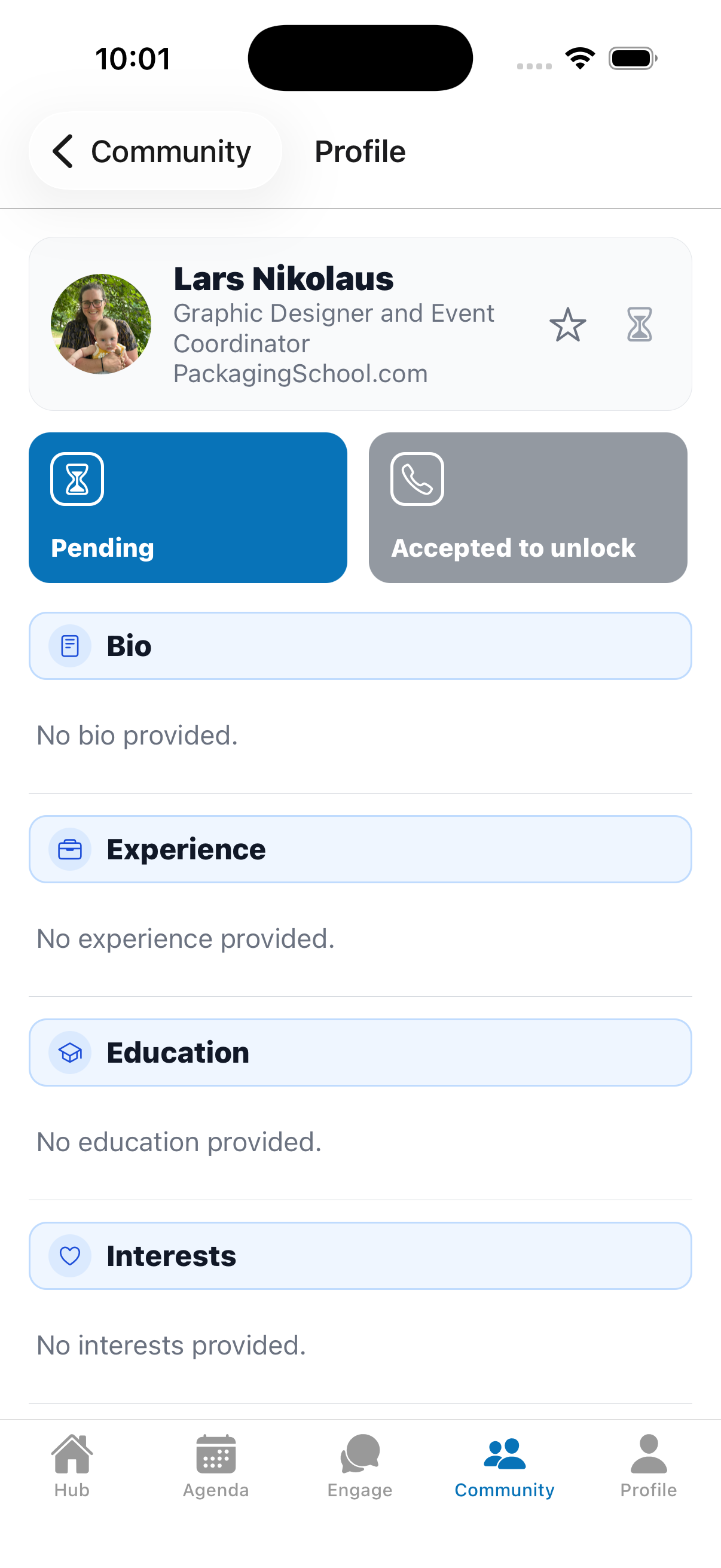 Tile showing “Pending” after sending.
